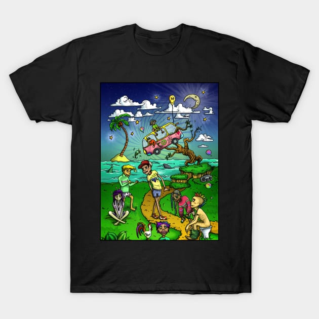 Zombie island T-Shirt by makarxart